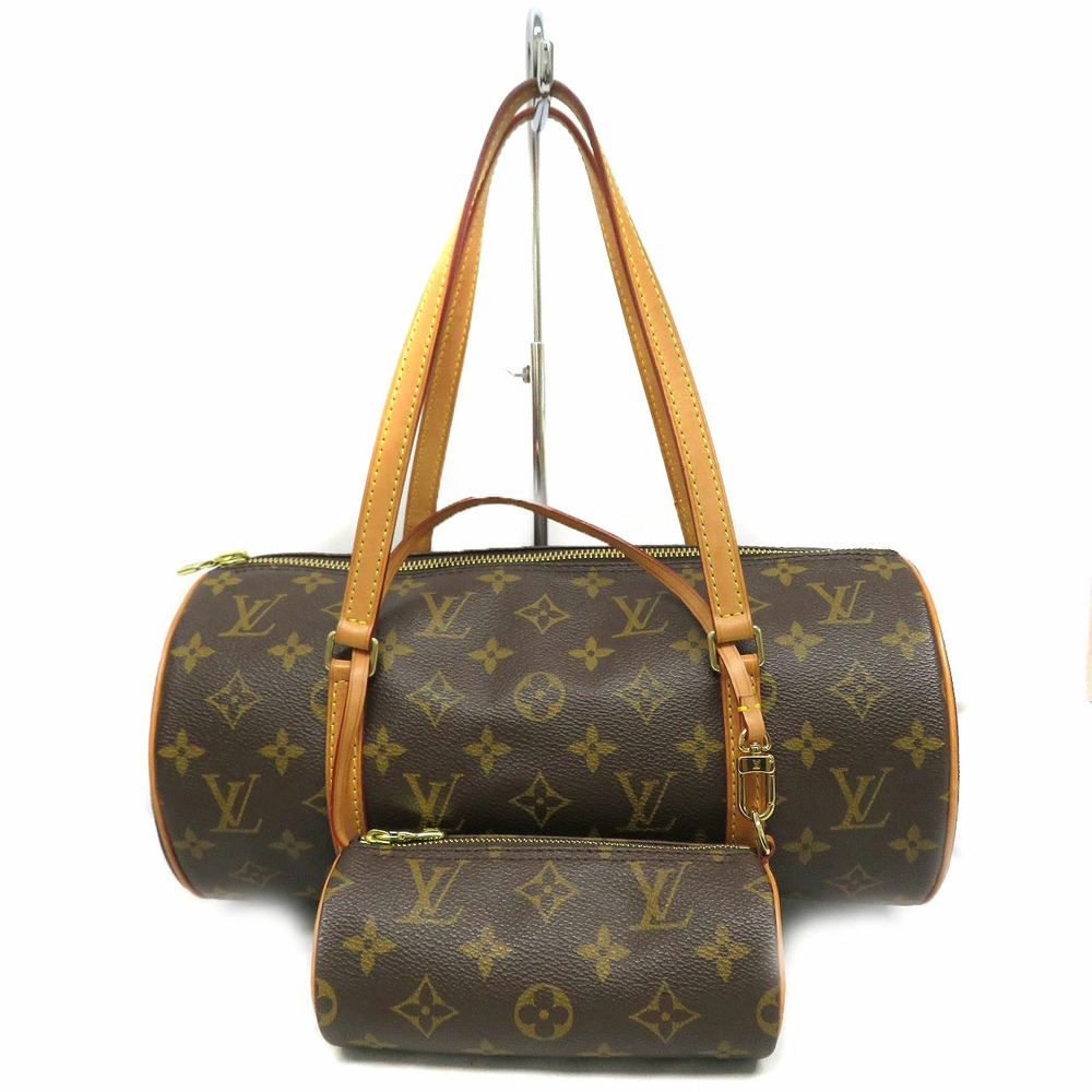 Louis Vuitton Papillon Monogram Shoulder Bag Brown